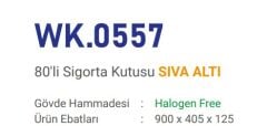 Cetsan 80Li Plastik Tabanli W. Otomat Kutusu Siva Alti H.F WK.0557