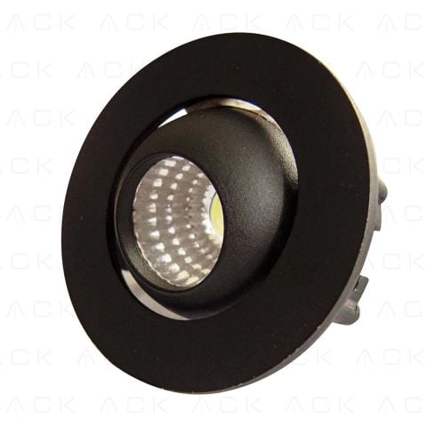 ACK 3W Sıyah 6500K Sıva Altı Led Spotlıght AH06-00331