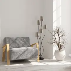 Aydinlatmadunyam Lambader BlackBeige Bonibon-13236