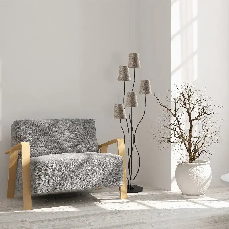 Aydinlatmadunyam Lambader BlackBeige Bonibon-13236