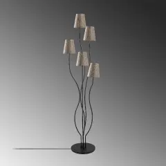 Aydinlatmadunyam Lambader BlackBeige Bonibon-13236