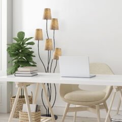 Aydinlatmadunyam Lambader BlackBeige Bonibon-13236