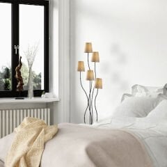 Aydinlatmadunyam Lambader BlackBeige Bonibon-13236