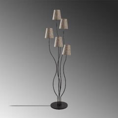 Aydinlatmadunyam Lambader BlackBeige Bonibon-13236