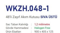 Çetsan 48 W. Otomat Kapasiteli+Zayif Akim Kutusu S.Ü. WKZH.048-1