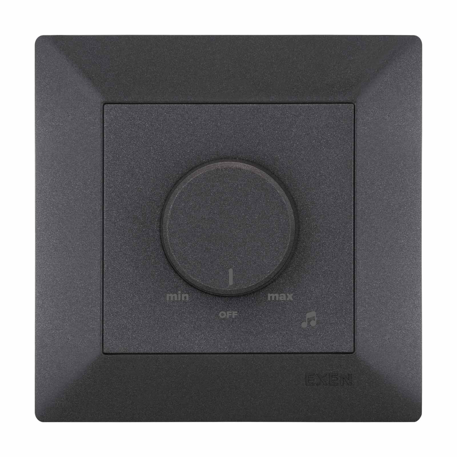 Exen Odak Antrasit Müzik Yayin Anahtari Komple Takim