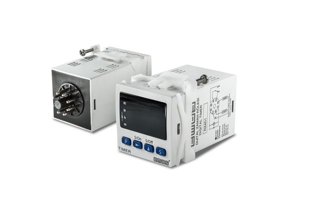 Emas Zam. Röle. Digit. 24V Ac/Dc Startlı 8 Pinli - RZ4D1S208P