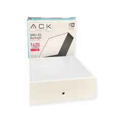 Ack 18W Beyaz 4000K Sıva Üstü Kare Led Backlıght Panel Ap06-01810