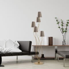 Aydinlatmadunyam Lambader GoldBeige Bonibon-13241