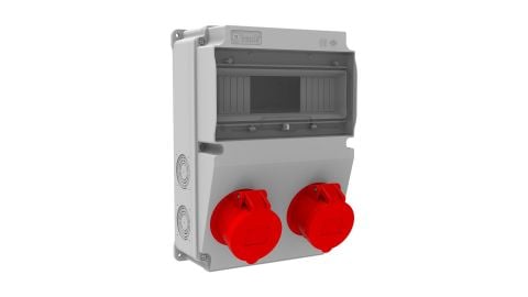 Bemis  5/16A. 380V. 2 Ad. Yan IP44 BH2-2218-0000