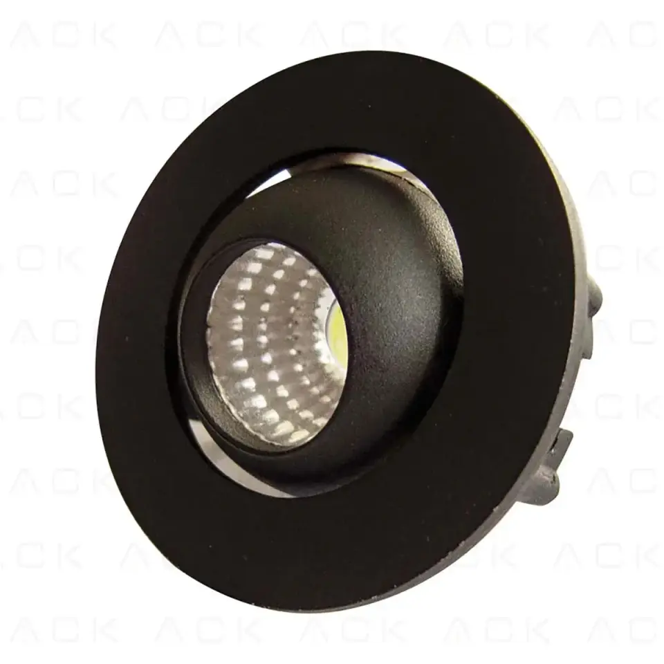 ACK 3W Siyah Gövde Blue  Sıva Altı Led Spotlıght AH06-00361