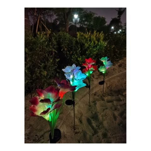 Forlife - 4W Solar Klivya Çiçek Armatürü Rgb - FL-3208