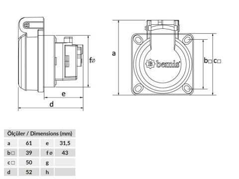 Bemis  Pano Priz IP54 BY8-1402-3700