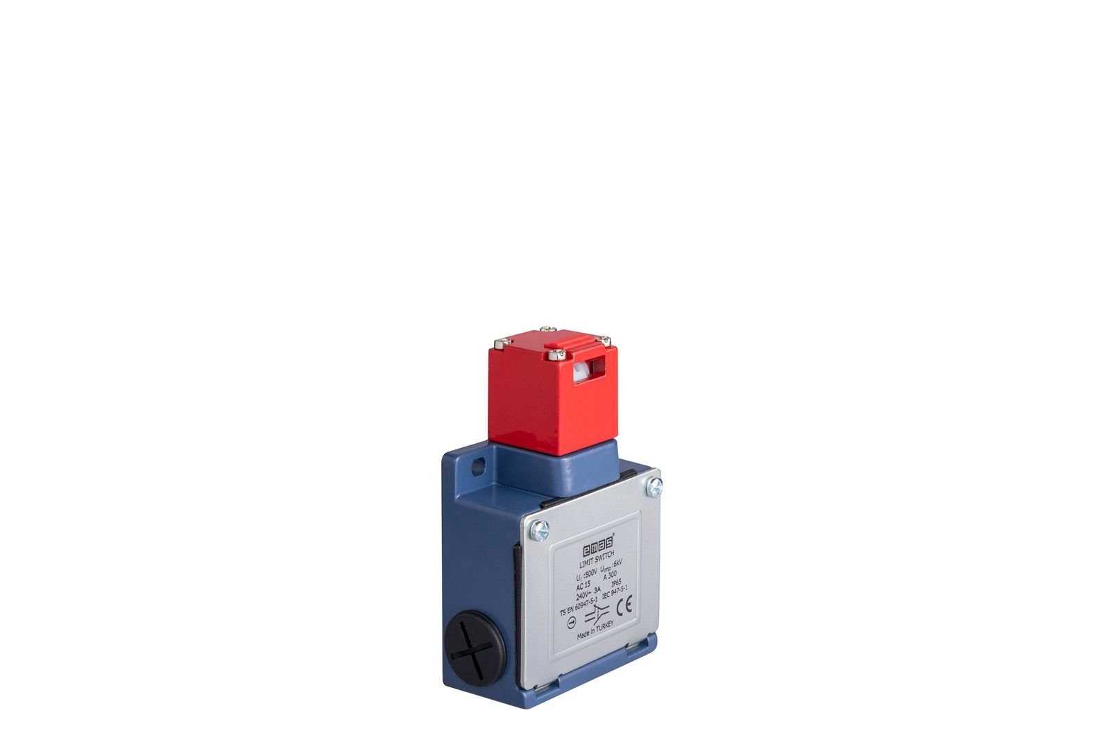 Emas Emniyet Sınır Şalteri Kıvrık+Düz Metal Anahtarlı - L53K23LUM320