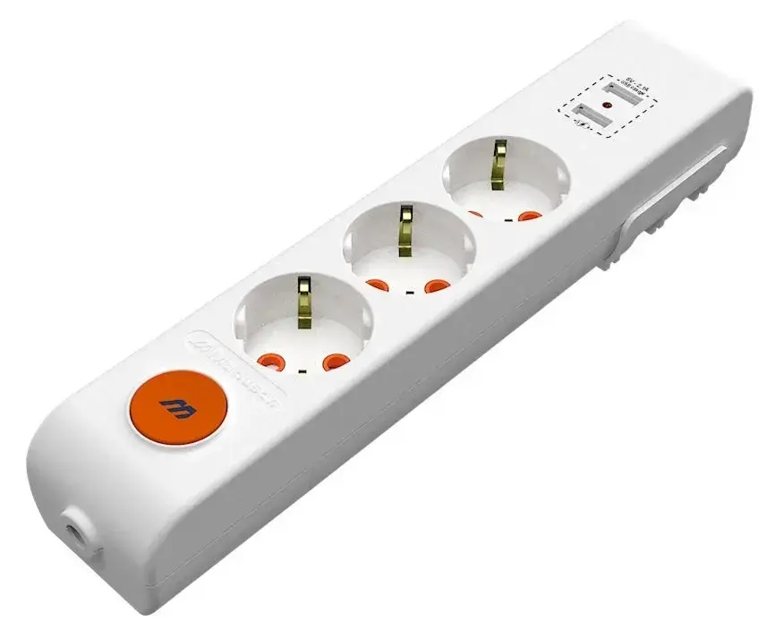 Mutlusan Rı Tech Üçlü Usb Anahtar  Topraklı Grup Priz Ç.K.  3 Mt  - 001 175 350002 03 00