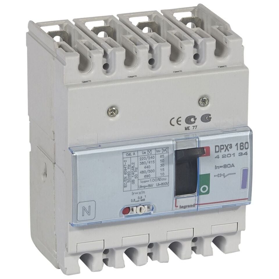Legrand  DPX³160 TM 4P 80A 50kA LEG-420134