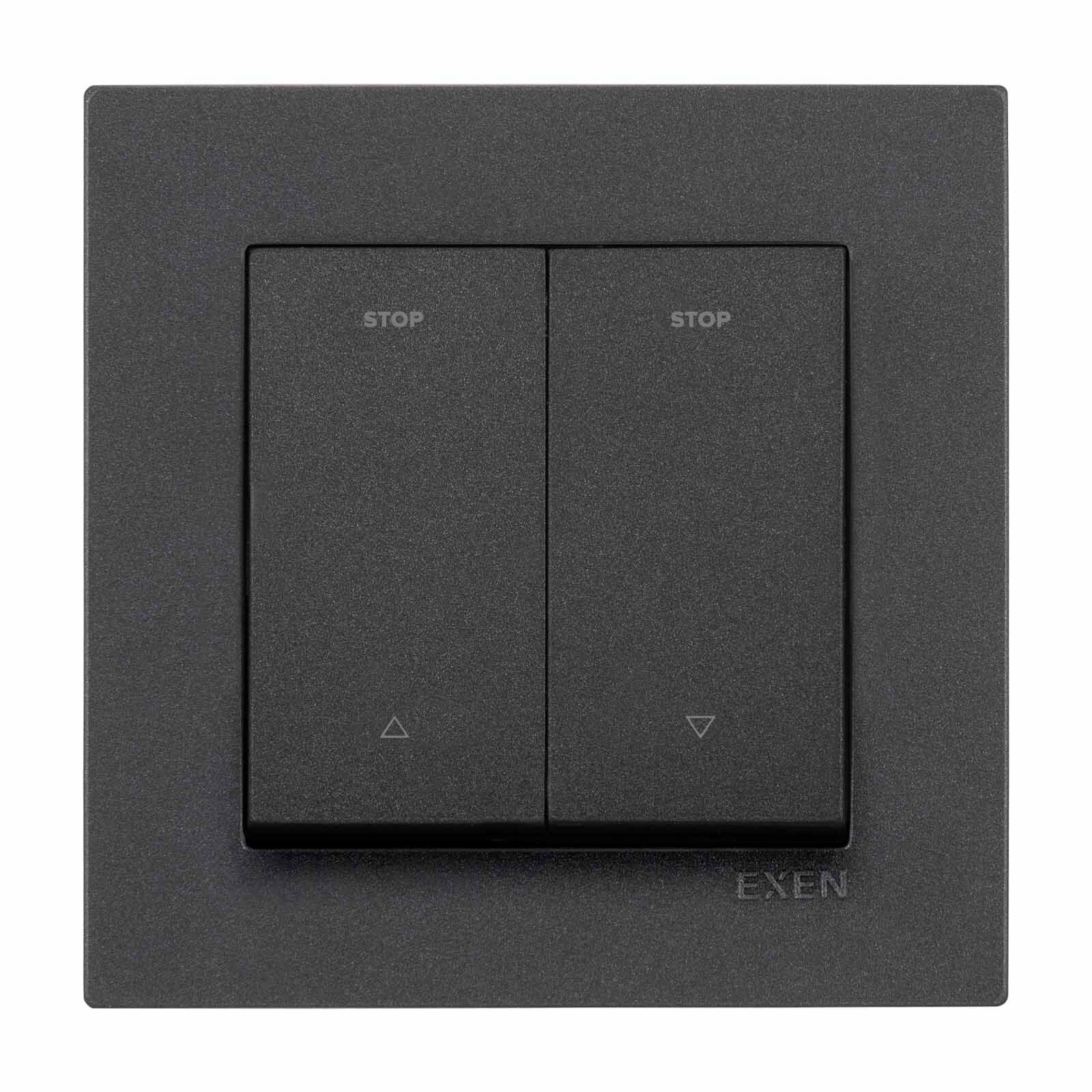 Exen Karell Antrasit Yaysiz Jaluzi Komple Takim