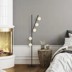 Aydinlatmadunyam Lambader BlackCream Domino-11041