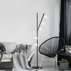 Aydinlatmadunyam Lambader BlackCream Domino-11041