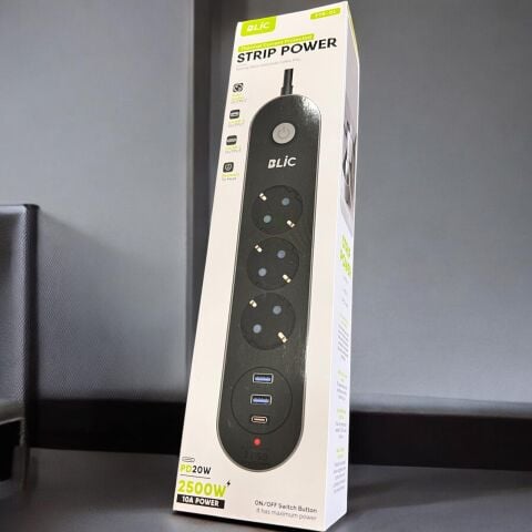 Strip Power Termal Akim Korumali 3 Lü Priz