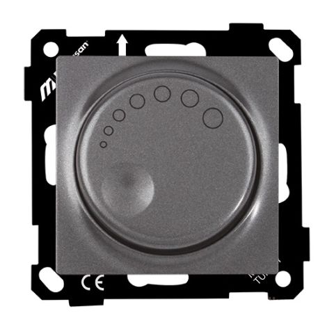 Mutlusan Ep Işıklı Işıkayarlayıcı  Dımmer  1000W Vidalı Füme - 2270 444 0295