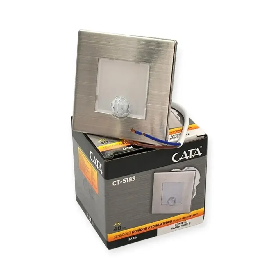 Cata Ct-5183G 1.5W Radar Sensörlü Saten Kasa Günışığı Renk