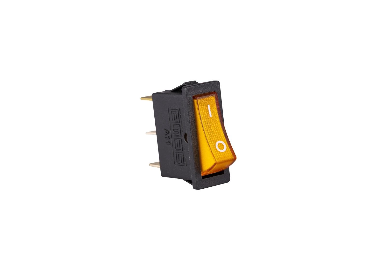 Emas Anahtar 30X11 Mm Siyah Göv.1No Ter.Sarı 0-1 Işıklı - A21B1S11