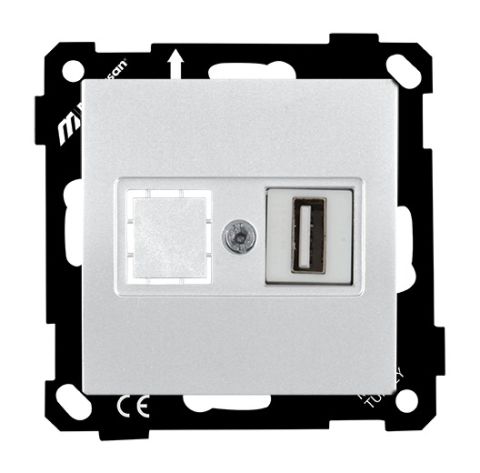 Mutlusan Elitra Data Prizi 1*Usb Vidalı Beyaz - 2270 455 0101
