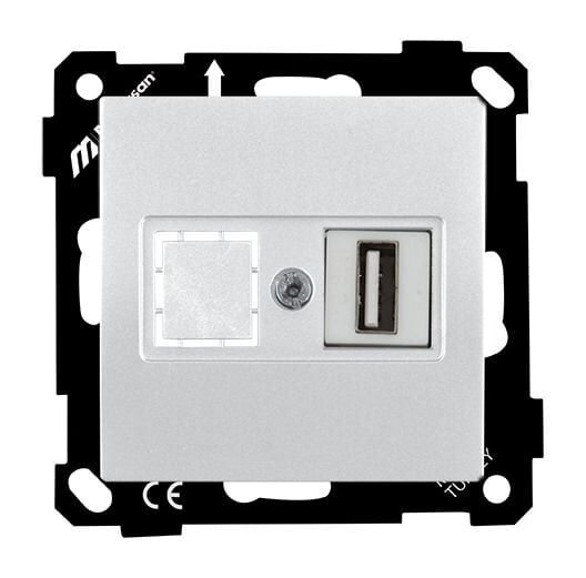 Mutlusan Elitra Data Prizi 1*Usb Vidalı Beyaz - 2270 455 0101