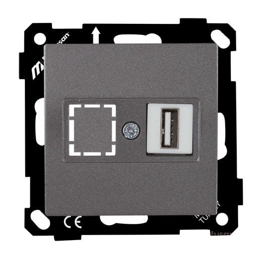 Mutlusan Elitra Data Prizi 1*Usb Vidalı Füme - 2270 455 0195