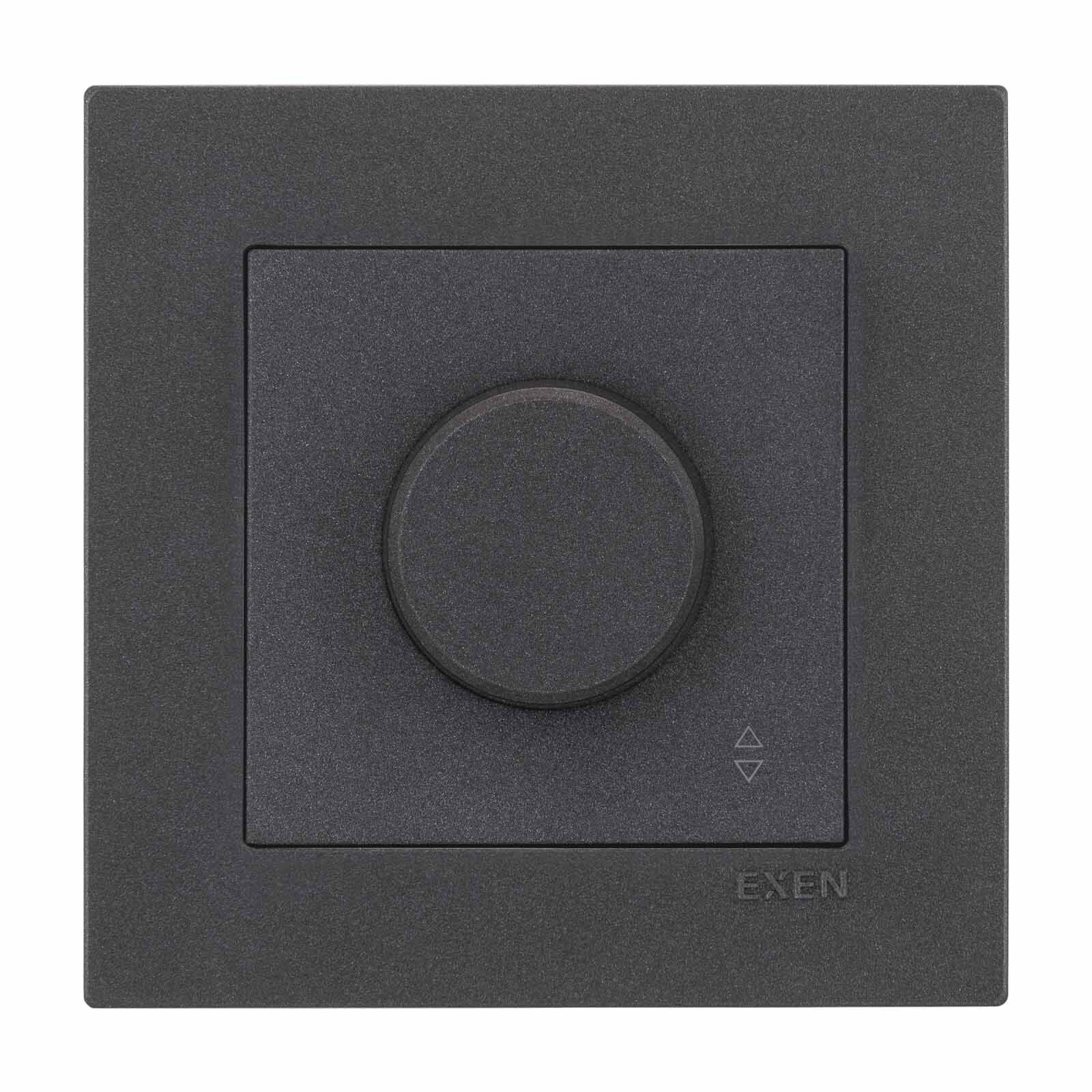 Exen Karell Antrasit Veavien Dimmer 500W Komple Takim