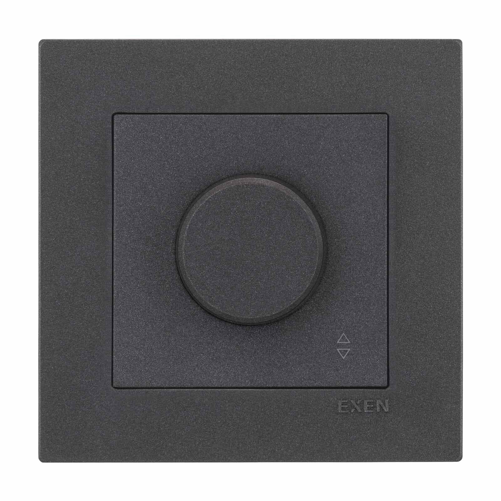 Exen Karell Antrasit Veavien Dimmer 500W Komple Takim