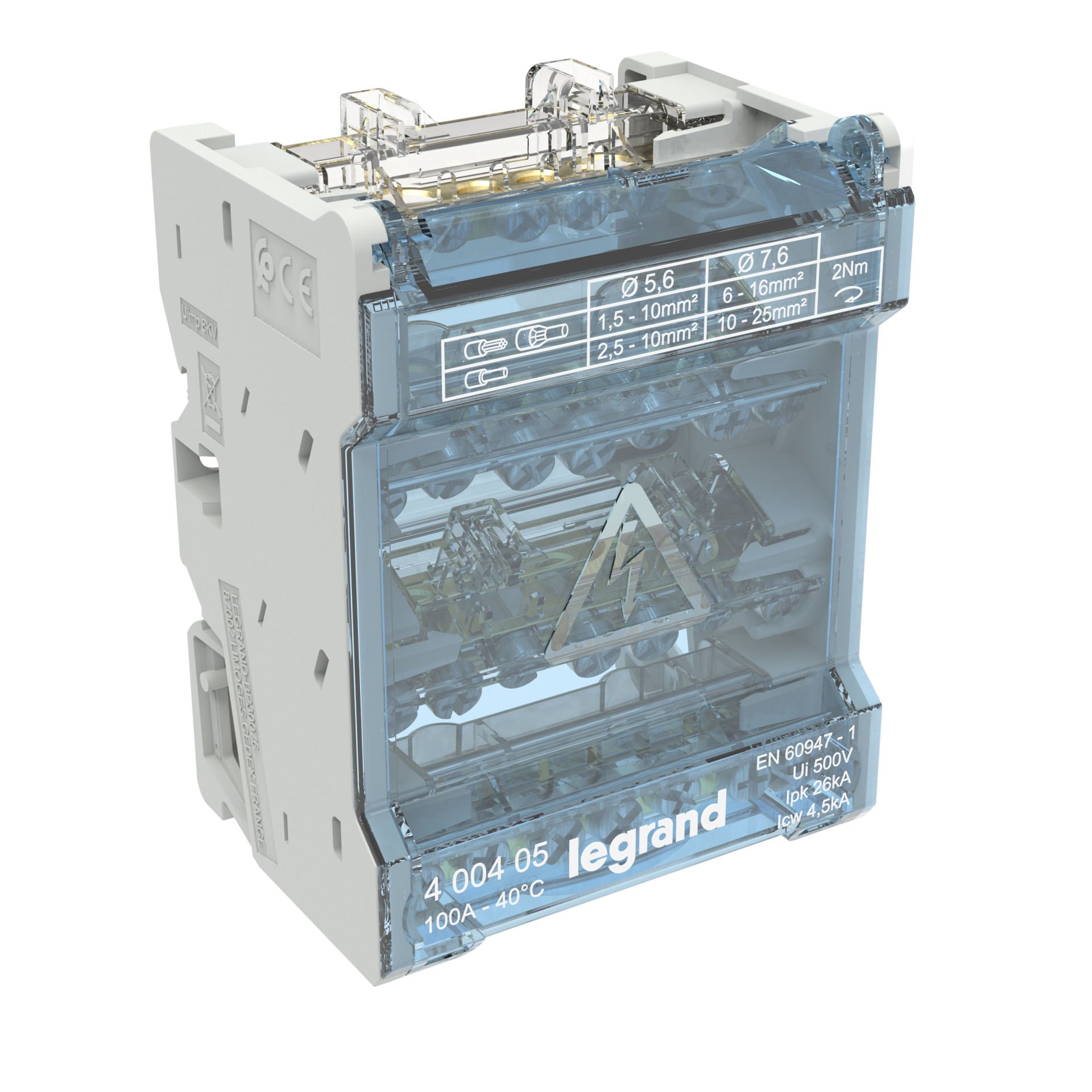 Legrand  Modüler Dağıtım Blok 4P 100A 4M LEG-400405
