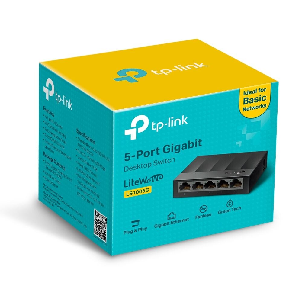 LS-1005G Tp Link 10/100/1000 5 Port Gigabit Ethernet Switch