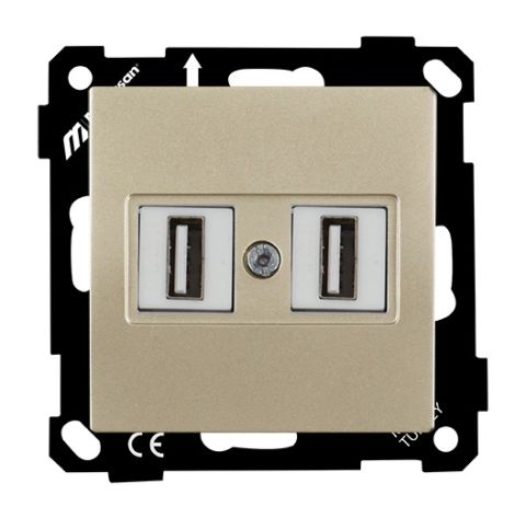 Mutlusan Elitra Data Prizi 2*Usb Vidalı Saten - 2270 456 0190