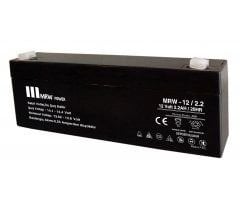 Mervesan Power Markalı Kurşun/Asit Kuru Tip Akü 12 Volt 2.2 AH
