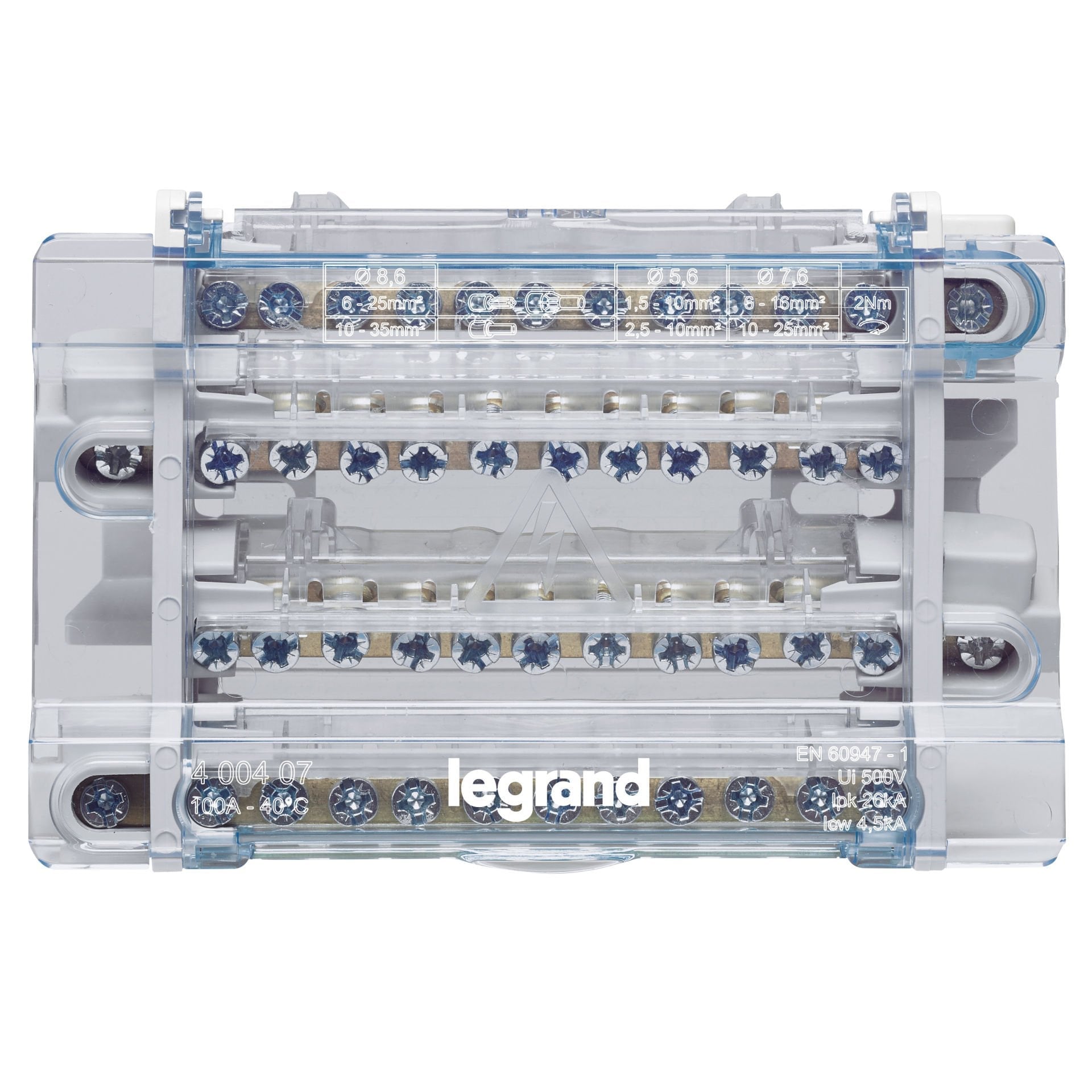 Legrand  Modüler Dağıtım Blok 4P 100A 8M LEG-400407