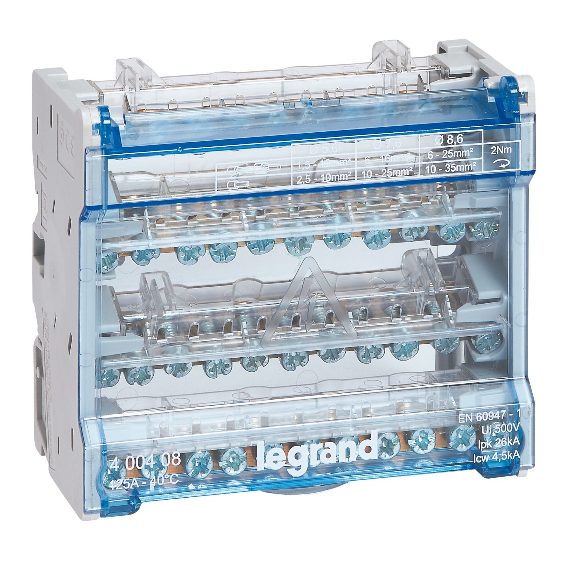Legrand  Modüler Dağıtım Blok 4P 125A 6M LEG-400408