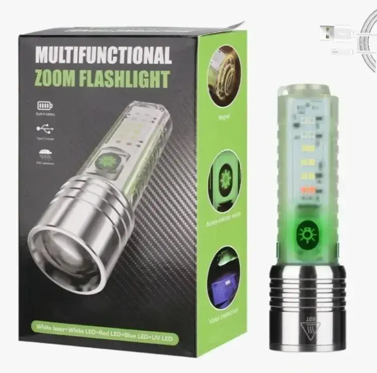Multifunctional Zoom Flashlight