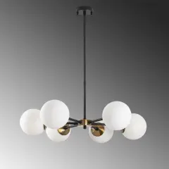 Aydinlatmadunyam Avize BlackAntiqueCream Akkas-10085