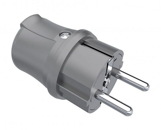 Bemis  Düz Fiş (Gri) IP44 BY5-1402-2011
