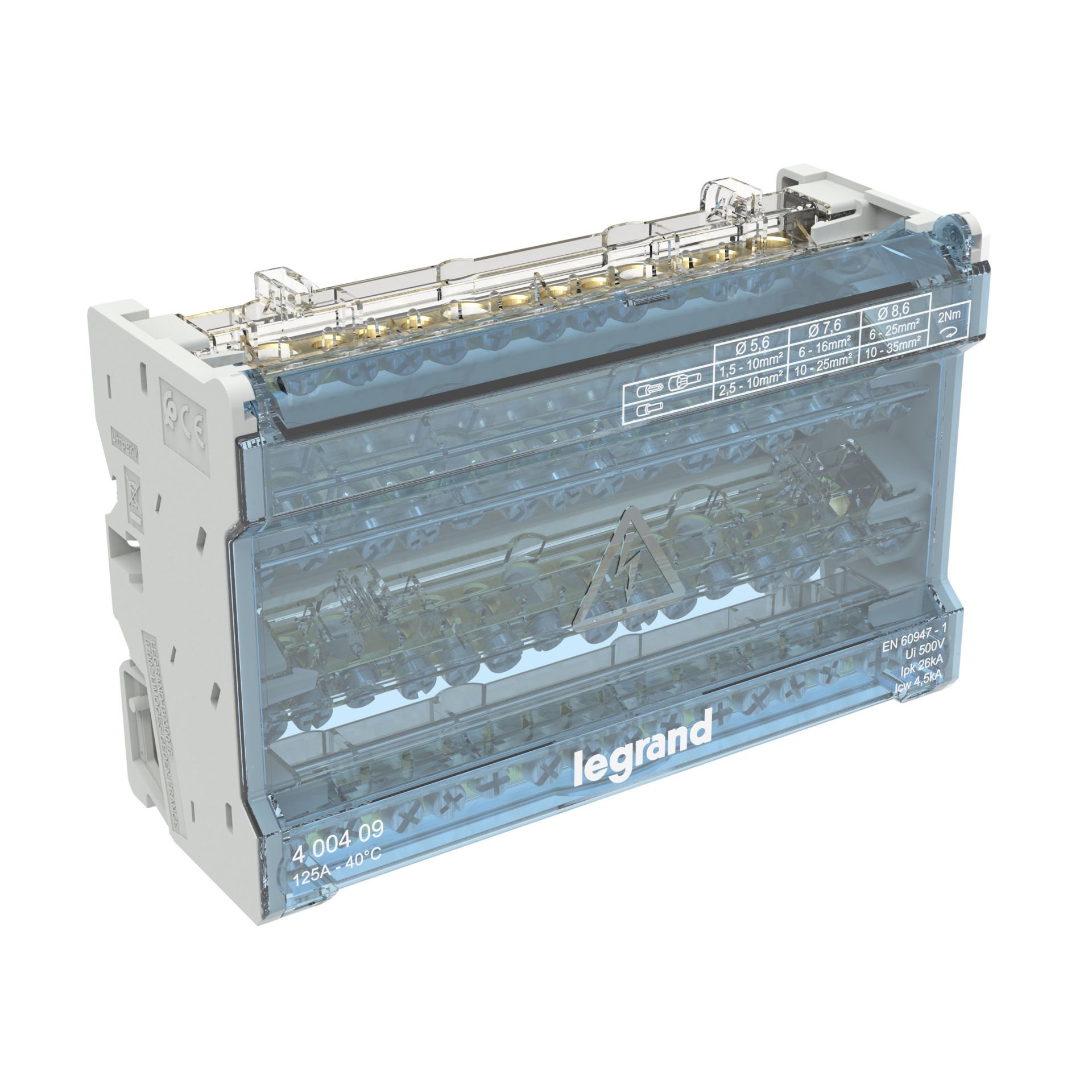 Legrand  Modüler Dağıtım Blok 4P 125A 8M LEG-400409