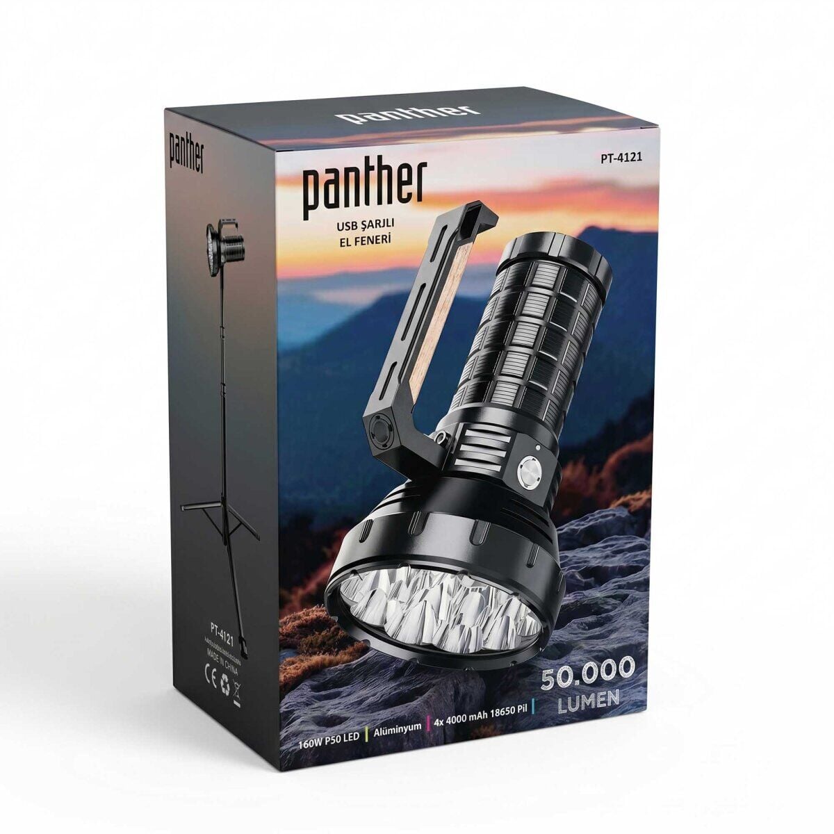 Panther Pt-4121 Usb Sarjli El Feneri