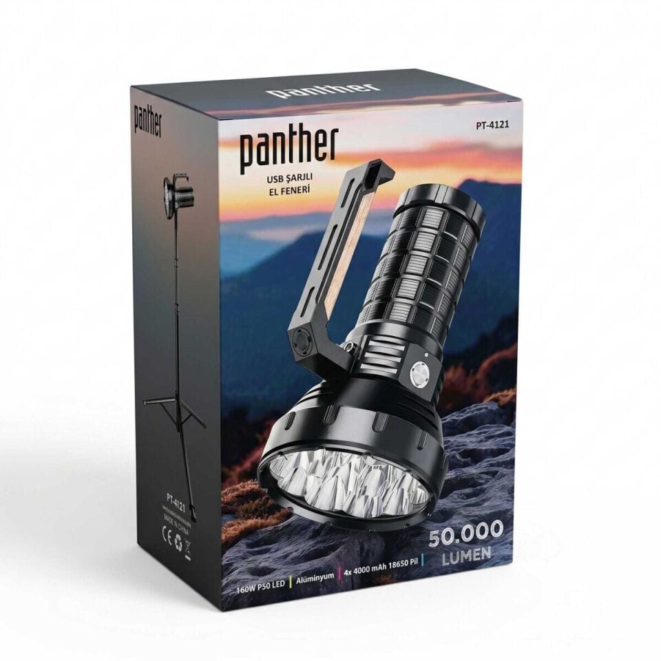 Panther Pt-4121 Usb Sarjli El Feneri