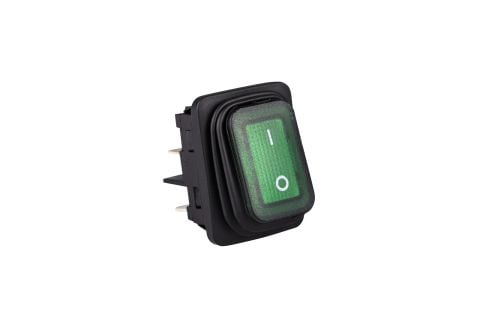 Emas Anahtar 30X22 Mm Ip65 Siy.Göv.2No Ter.Yeş.0-1 Işkl - A54B1Y11