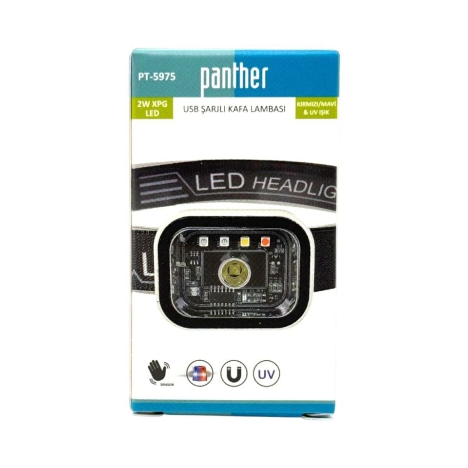 Panther Pt-5975 Usb Sarjli Kafa Lambasi