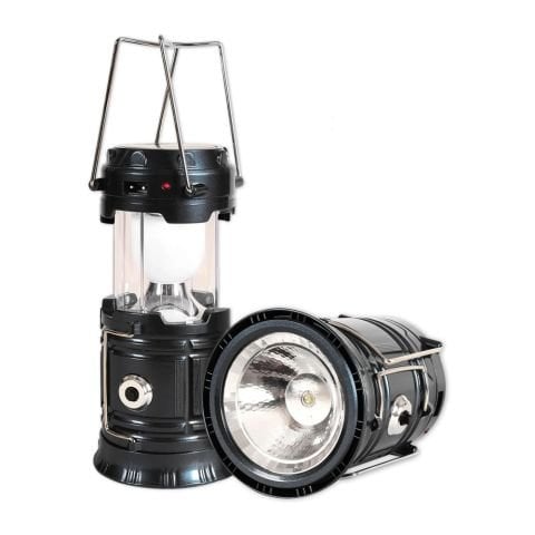Forlife - 20W Solar 2 Fonksiyonlu Kamp Feneri Siyah - FL-3226S