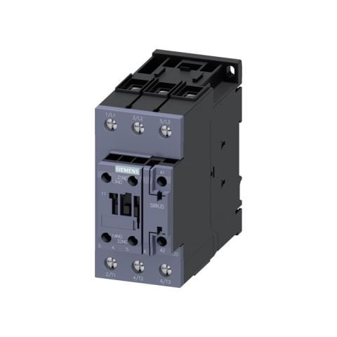 Siemens  Üç Fazli  Sirius Kontaktör  Dc 20-33V Bobinli  22 Kw  1No+1Nc -3RT2036-1NB30