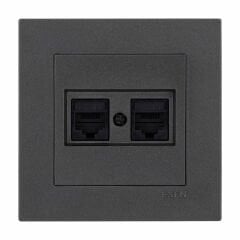 Exen Karell Antrasit Ikili Data Prizi Cat6 Komple Takim