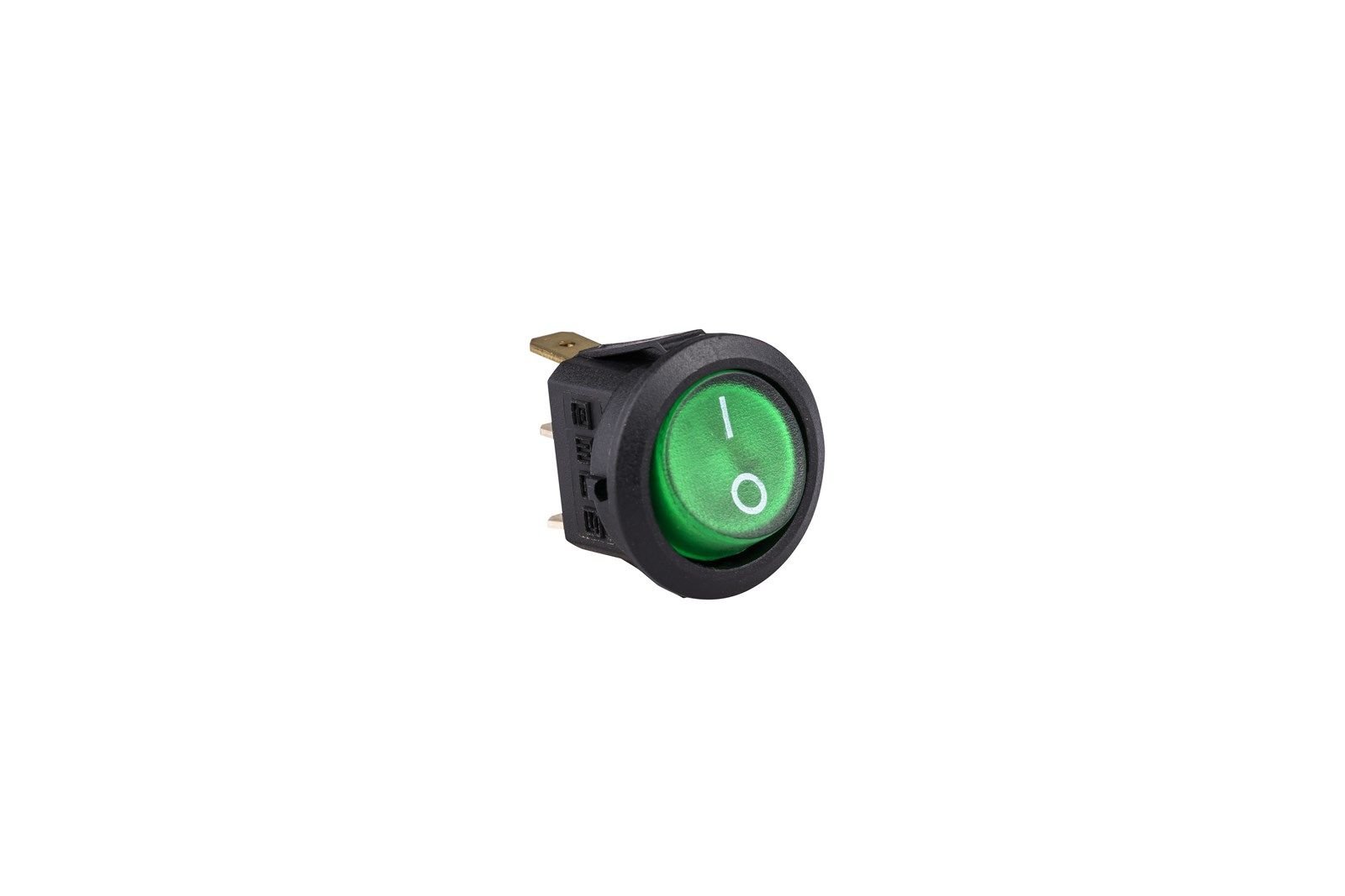 Emas Anahtar Çap 20Mm Siyah Göv.1No Ter.Yeş.0-1 Işıklı - A71B1Y11
